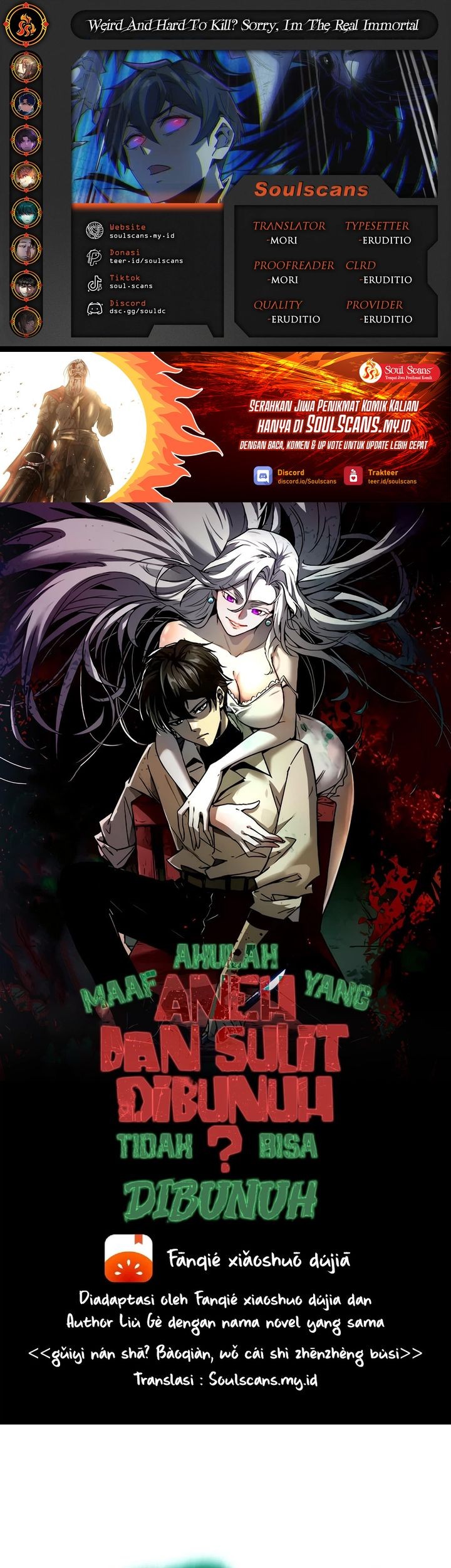 Baca Komik Weird and Hard to Kill? Sorry, I’m the Real Immortal Chapter 55 Gambar 1