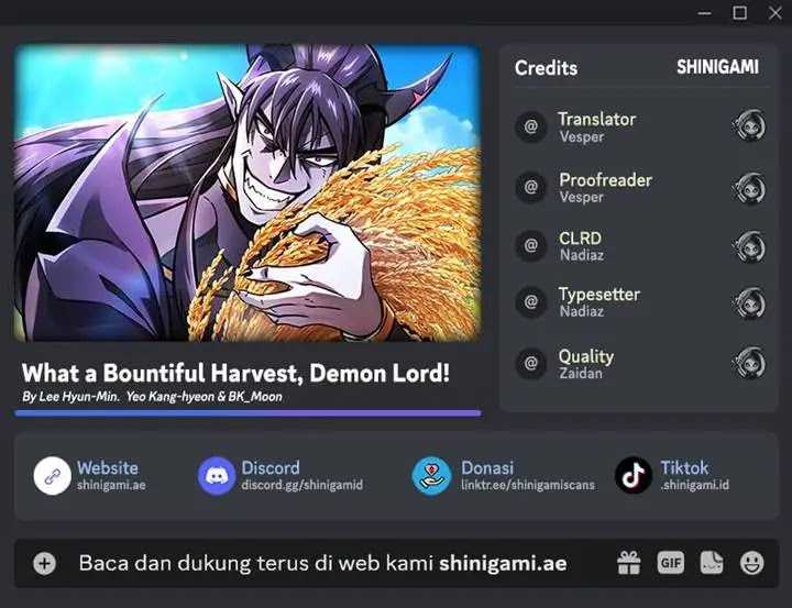 Baca Komik What A Bountiful Harvest, Demon Lord! Chapter 12 Gambar 1