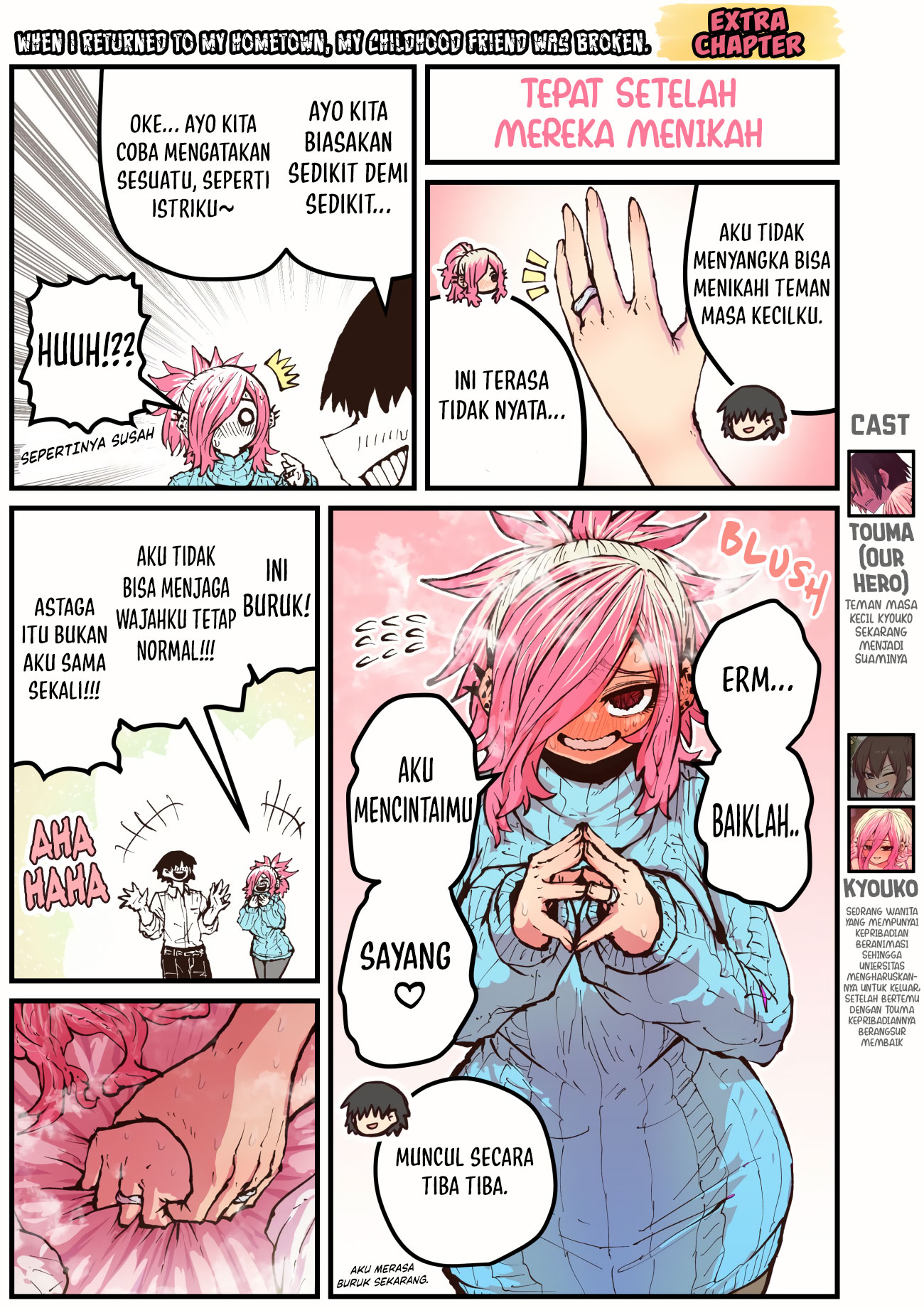 Baca Komik When I Returned to My Hometown, My Childhood Friend was Broken Chapter 47.5 Gambar 1