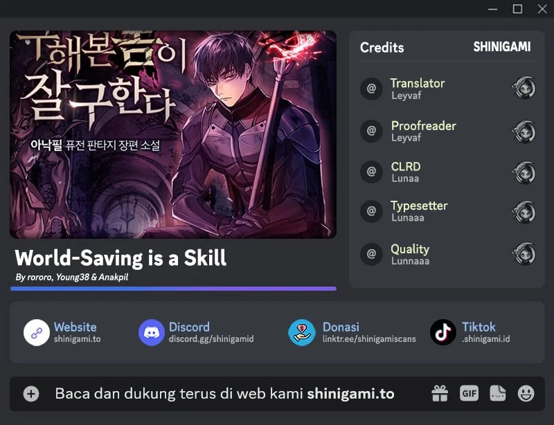 Komik World-Saving Is A Skill Chapter 22 gambar 1