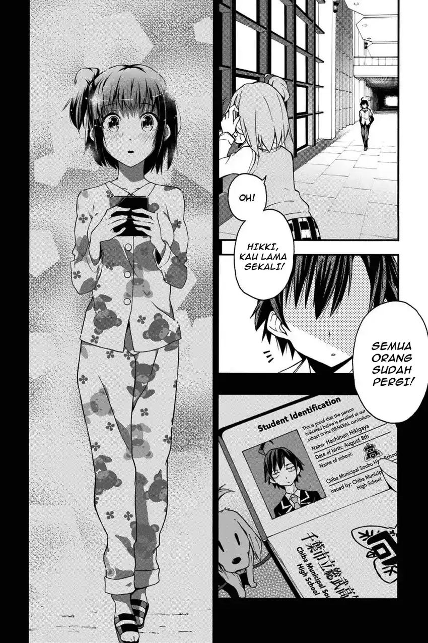 Yahari Ore no Seishun Love Come wa Machigatteiru @comic Chapter 13 Gambar 12
