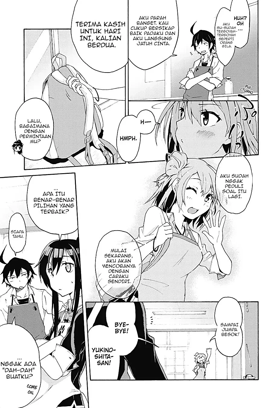 Yahari Ore no Seishun Love Come wa Machigatteiru @comic Chapter 3.3 Gambar 8