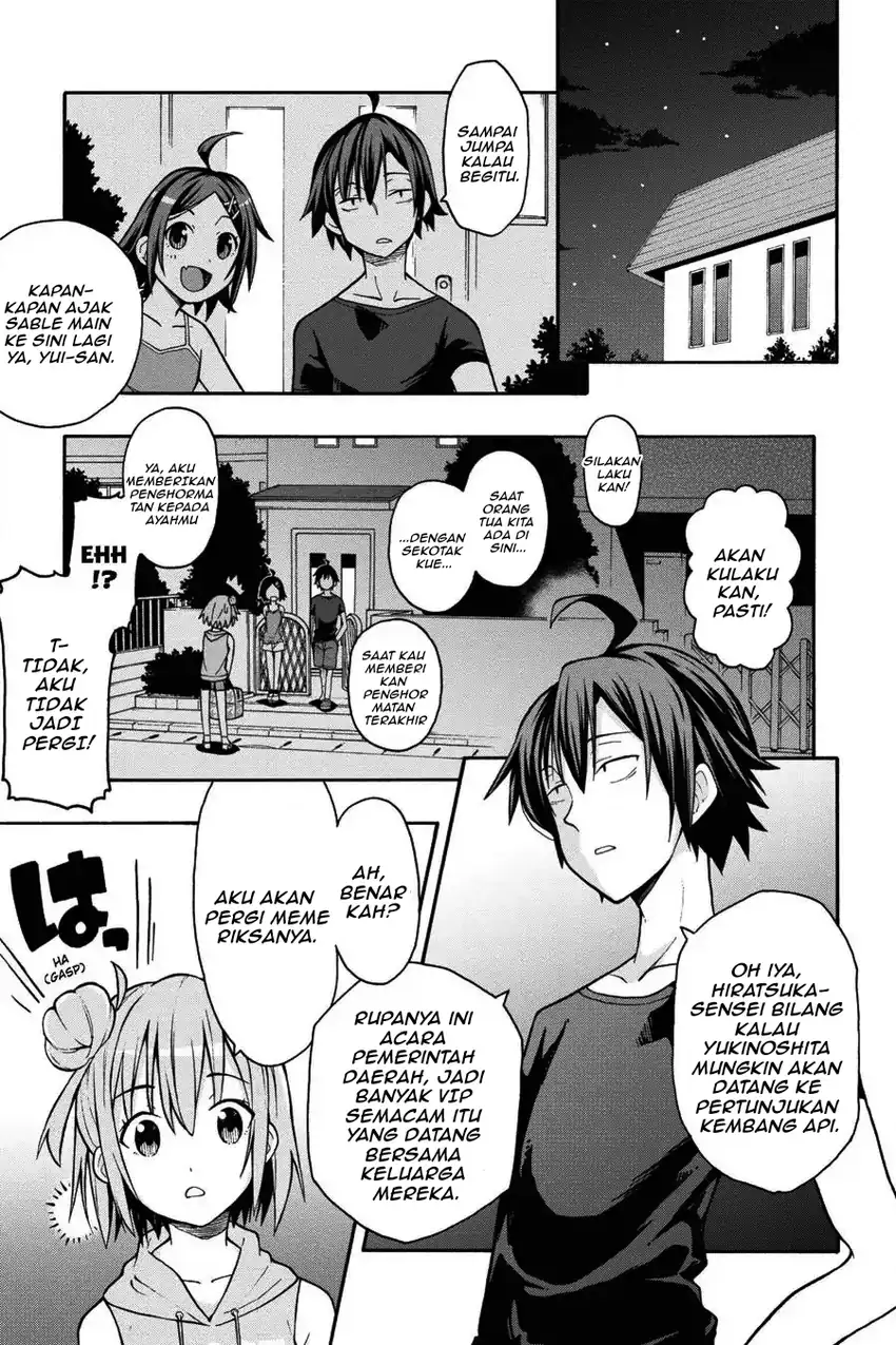Yahari Ore no Seishun Love Come wa Machigatteiru @comic Chapter 32 Gambar 20