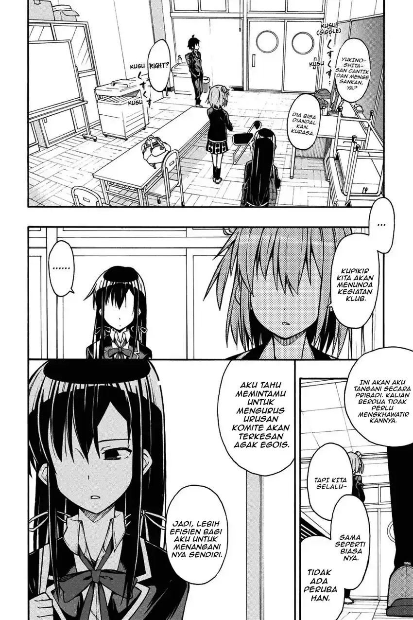 Yahari Ore no Seishun Love Come wa Machigatteiru @comic Chapter 35 Gambar 27