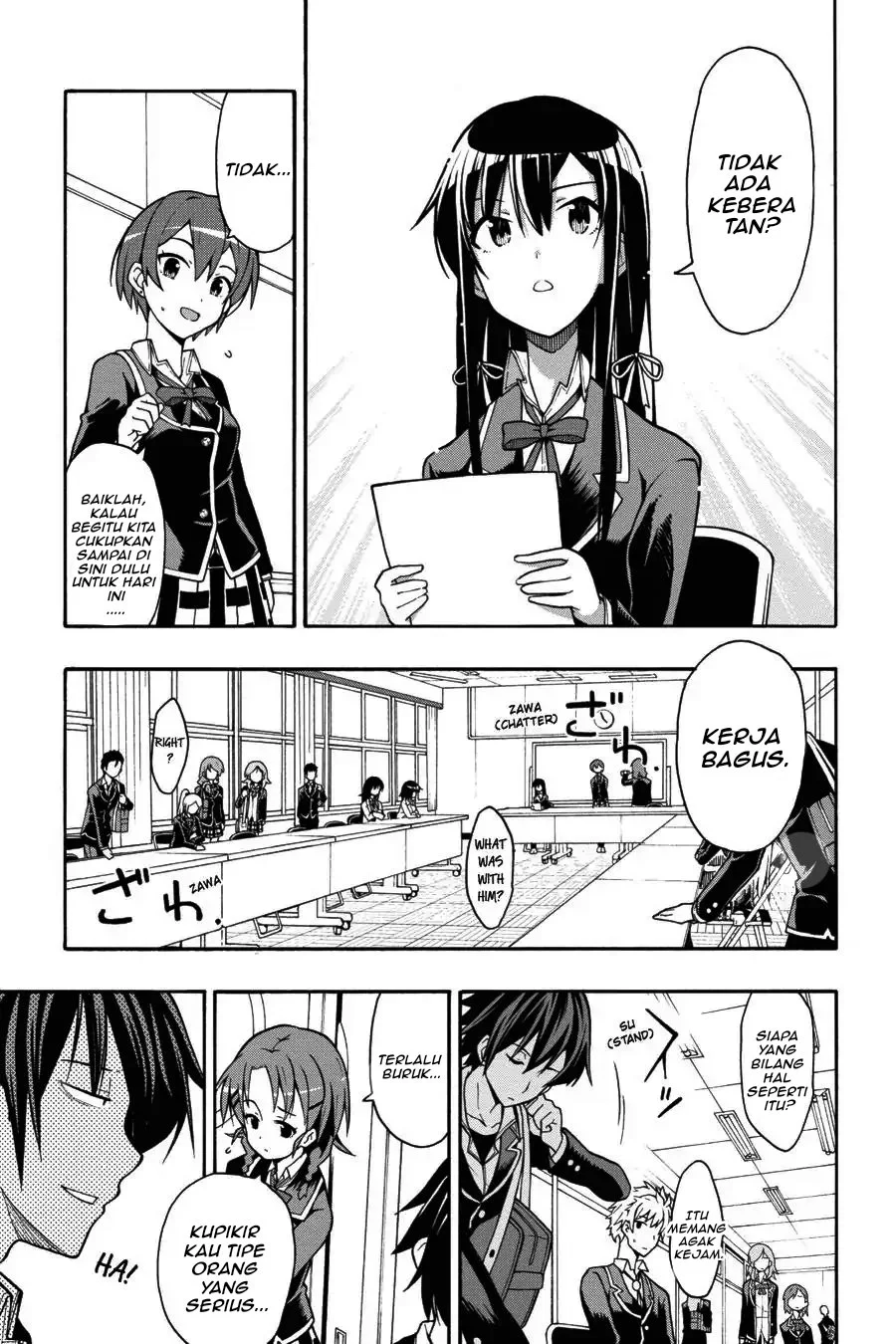 Yahari Ore no Seishun Love Come wa Machigatteiru @comic Chapter 38 Gambar 33