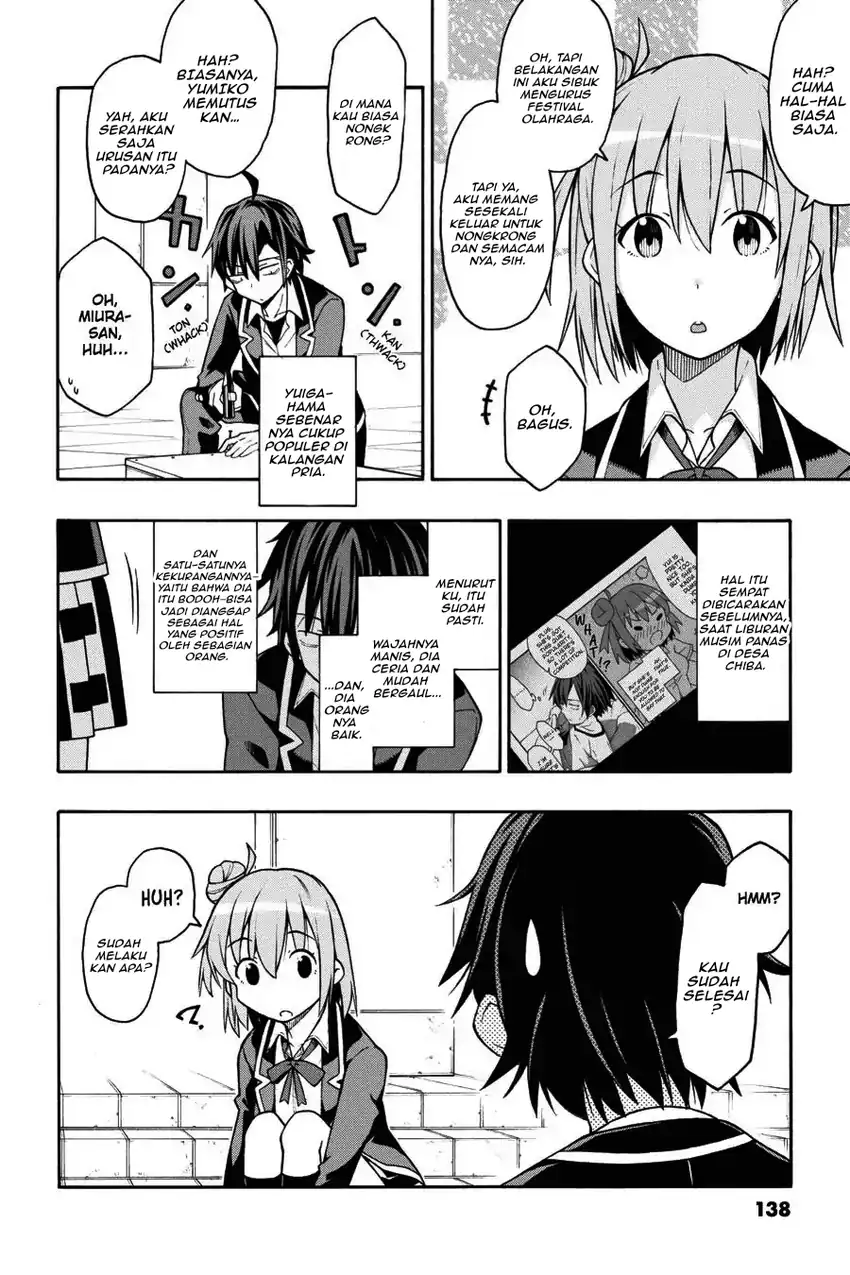 Yahari Ore no Seishun Love Come wa Machigatteiru @comic Chapter 45 Gambar 22