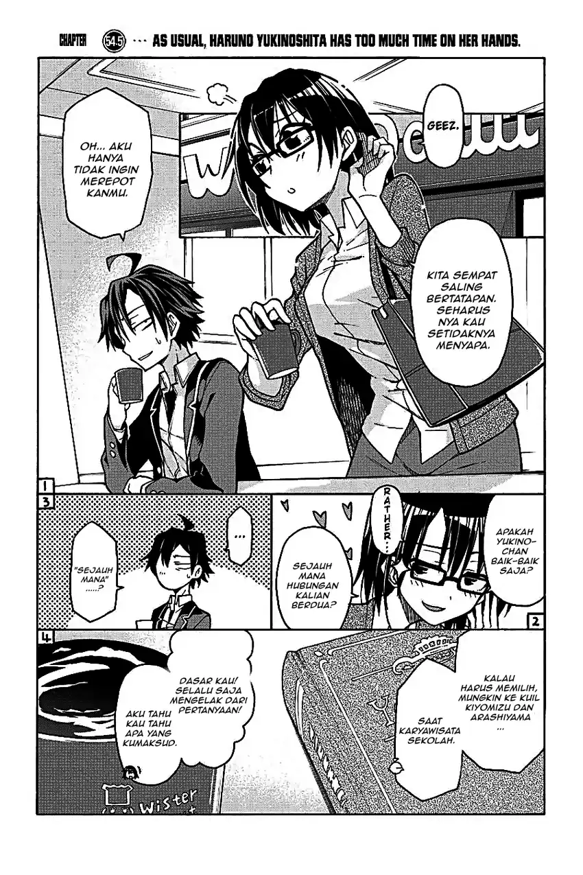 Yahari Ore no Seishun Love Come wa Machigatteiru @comic Chapter 57 Gambar 43