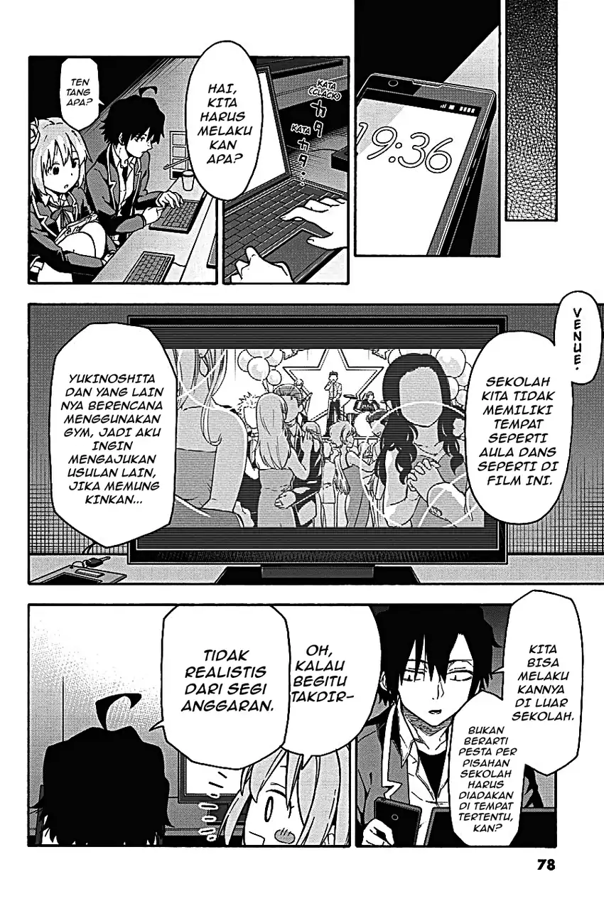 Yahari Ore no Seishun Love Come wa Machigatteiru @comic Chapter 98 Gambar 22