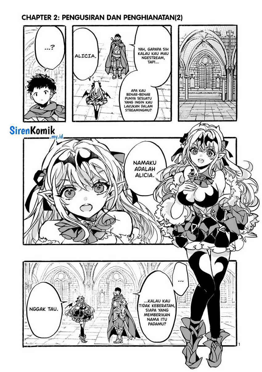 Baca Manga Yamiochi Yuusha no Haishin Haishin~Tsuihousare, Kakushi Boss Beya ni Hourikomareta Kekka, Boss to Tansakushagari Haishin wo Hajimeru~@comic Chapter 2 Gambar 2