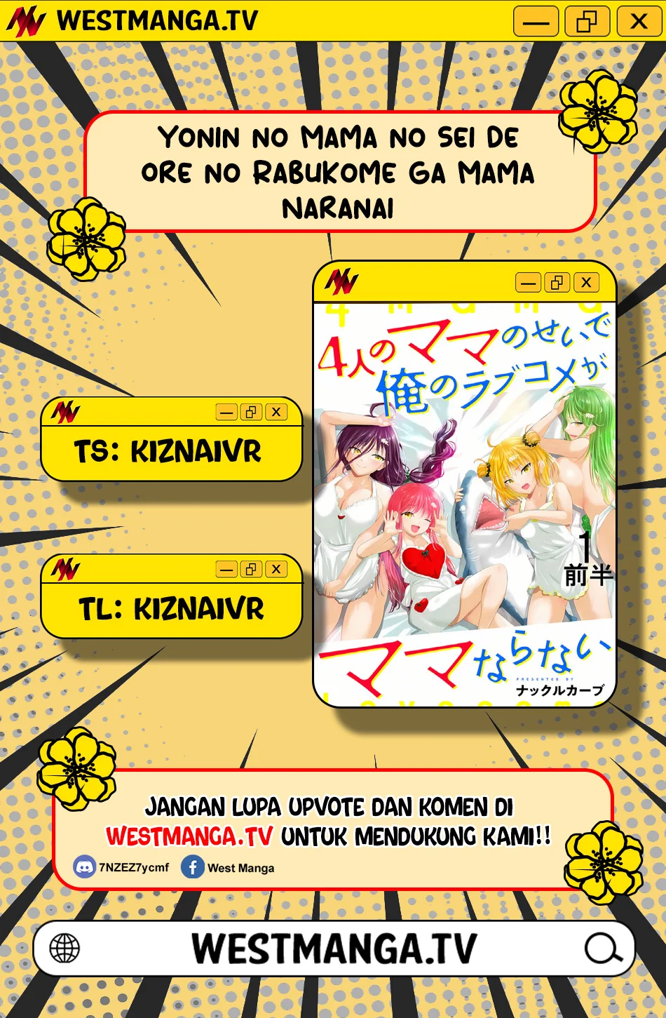 Komik Yonin no Mama no Sei de Ore no Rabukome ga Mama Naranai Chapter 3 gambar 1