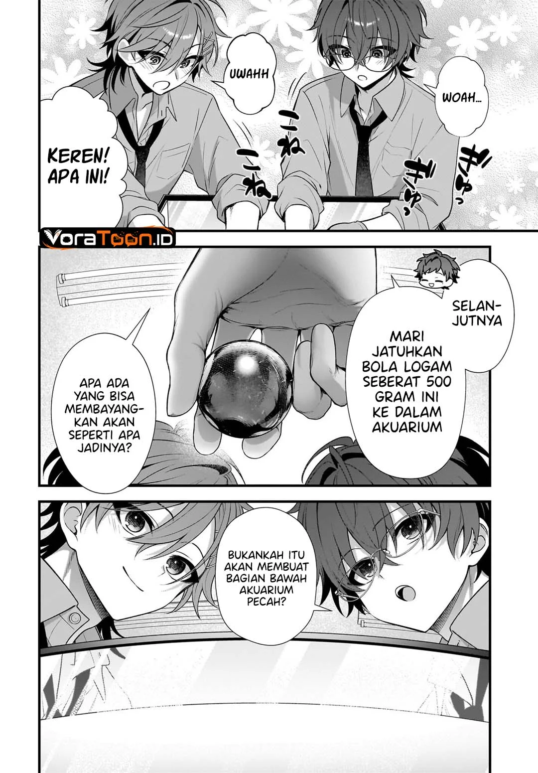 Yotte, Hatsukoi wa Shoumei sareta. Delta to Gamma no Rigakubu Note Chapter 6 Gambar 21