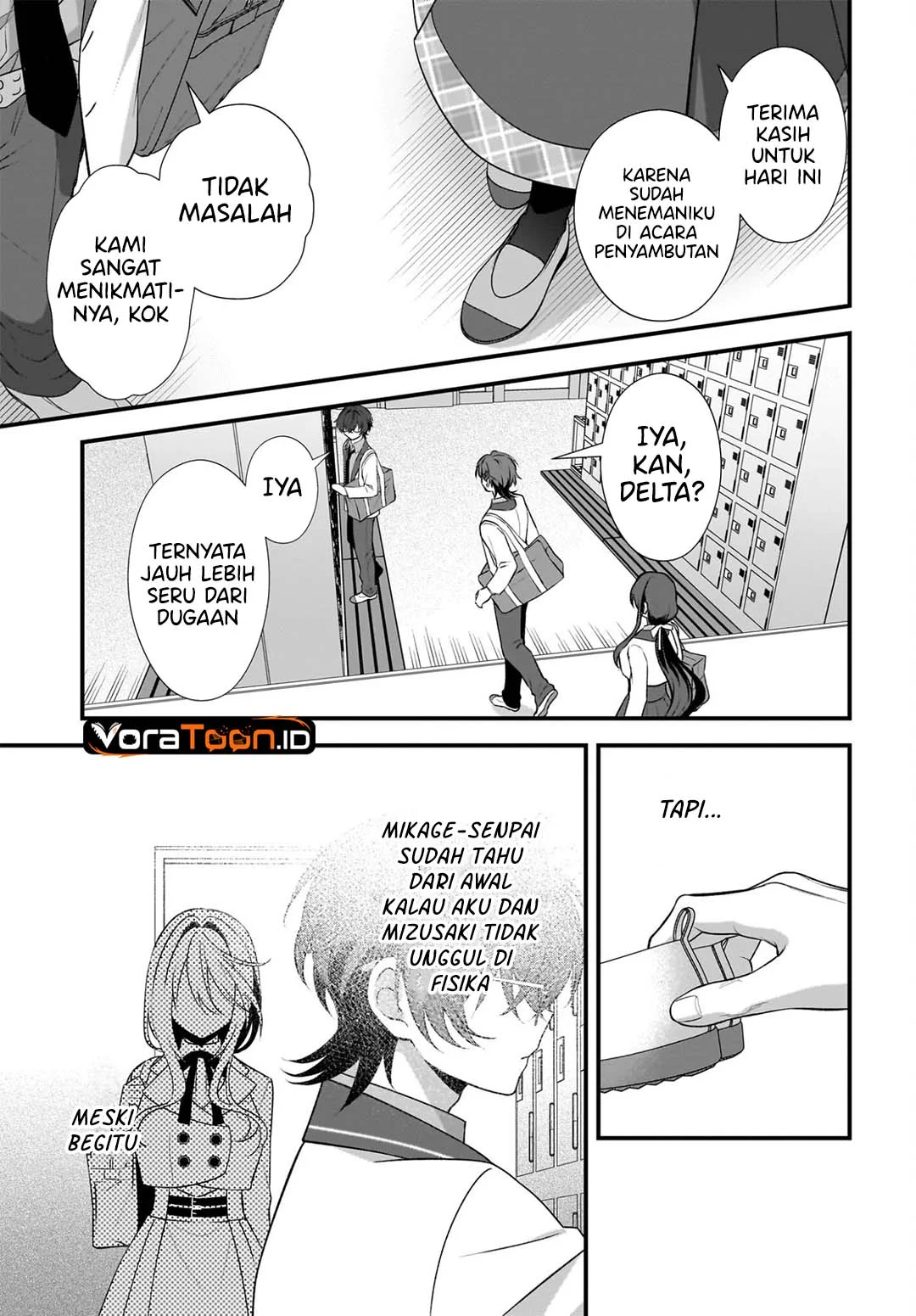 Yotte, Hatsukoi wa Shoumei sareta. Delta to Gamma no Rigakubu Note Chapter 6 Gambar 44