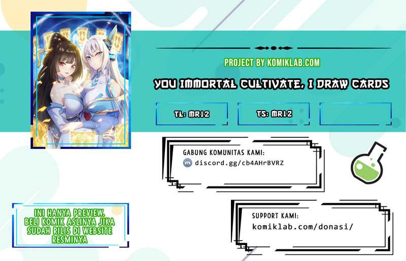 Baca Komik You Immortal Cultivate, I Draw Cards Chapter 19 Gambar 1