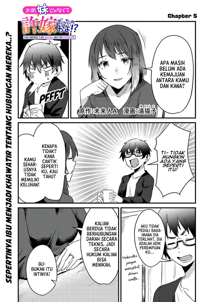 Baca Manga You Weren’t My Sister, But My Fiancee!? (Omae Imouto Janakute Iinazuke Datta no ka yo!?) Chapter 5 Gambar 2