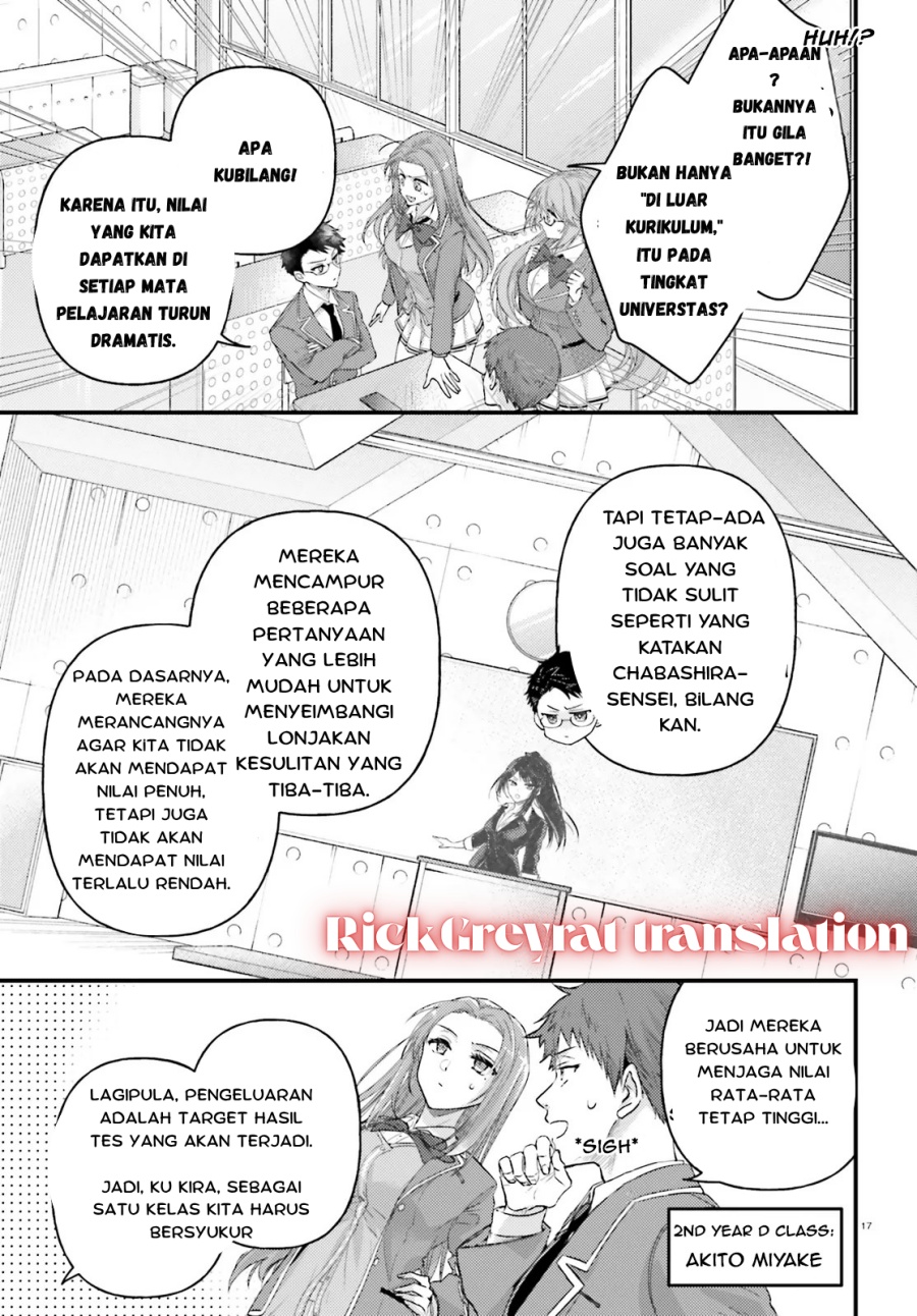 Baca Manga Youkoso Jitsuryoku Shijou Shugi no Kyoushitsu e 2-nensei-hen 2nd Stage Chapter 1.2 Gambar 2