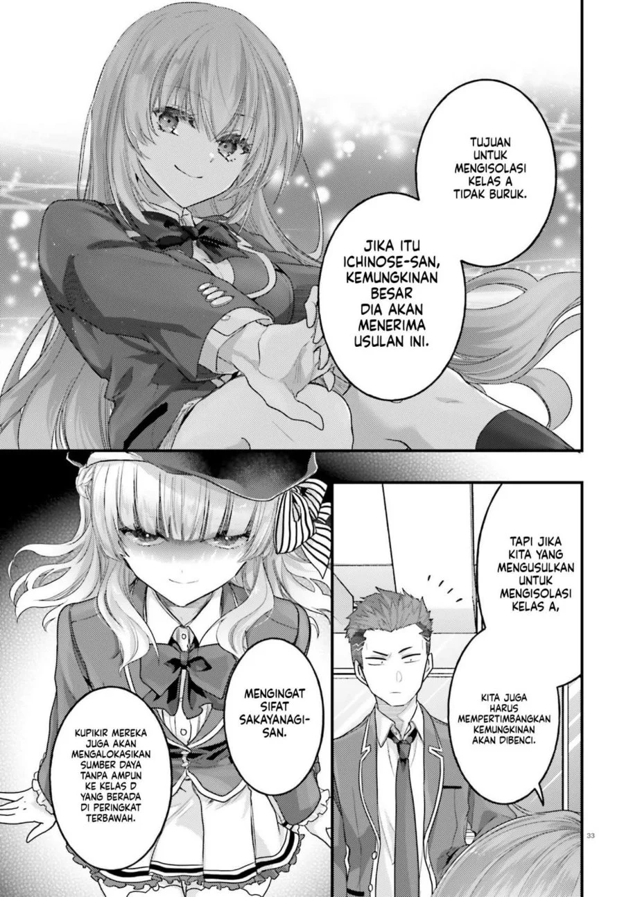 Youkoso Jitsuryoku Shijou Shugi no Kyoushitsu e 2-nensei-hen 2nd Stage Chapter 13 Gambar 33