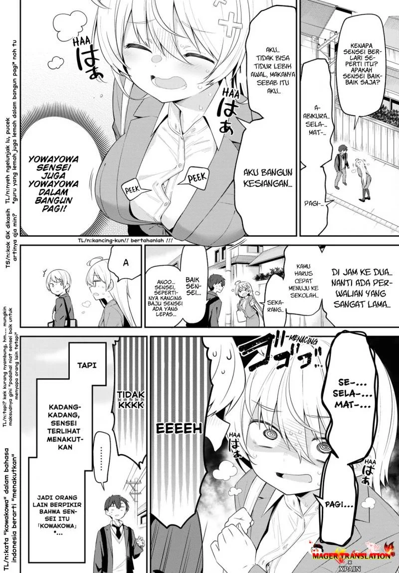 Yowa Yowa Sensei Chapter 4 Gambar 3