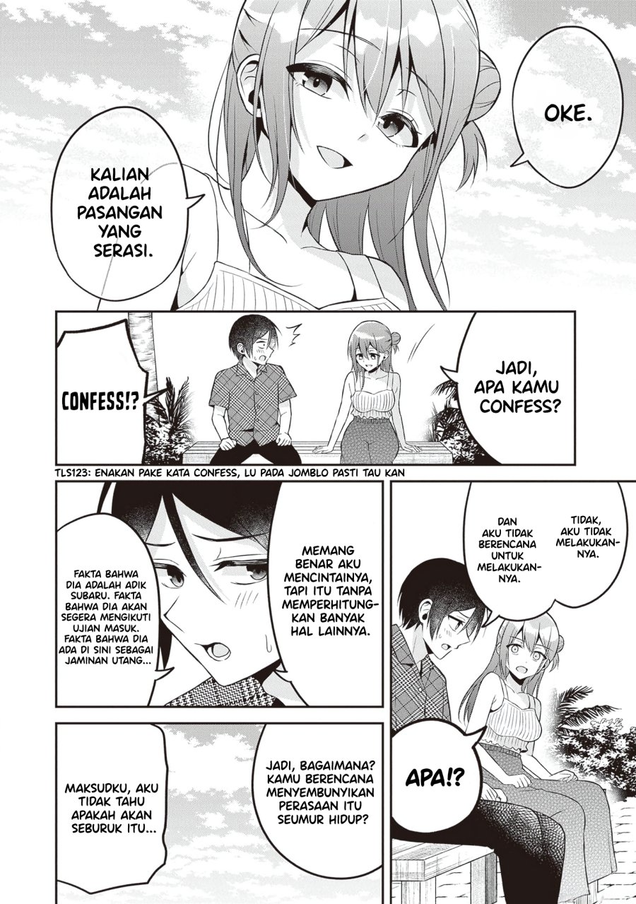Yuujin ni 500 Yen Kashitara Shakkin no Kata ni Imouto wo Yokoshite Kita Nodakeredo, Ore wa Ittai Dou Sureba Iindarou Chapter 13 Gambar 16