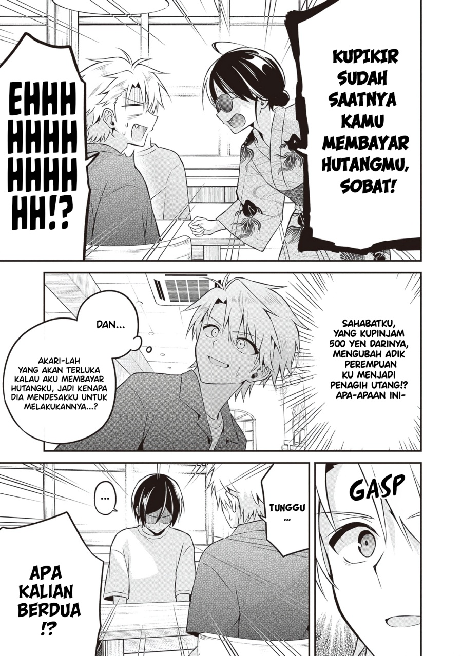 Yuujin ni 500 Yen Kashitara Shakkin no Kata ni Imouto wo Yokoshite Kita Nodakeredo, Ore wa Ittai Dou Sureba Iindarou Chapter 15 Gambar 17