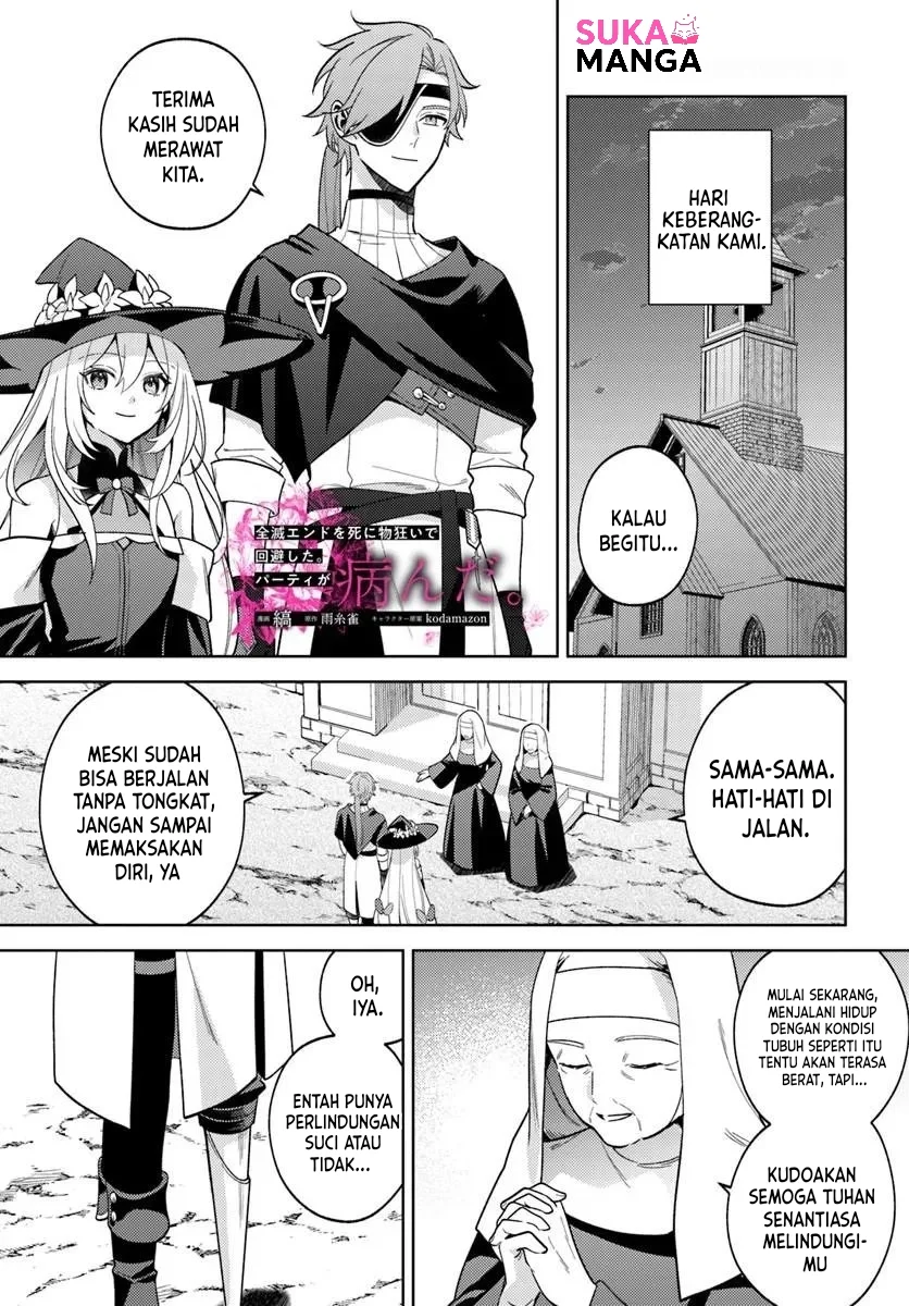 Manga Zenmetsu End o Shi ni Monogurui de Kaihi Shita. Party ga Yanda. Chapter 9.1 gambar 2