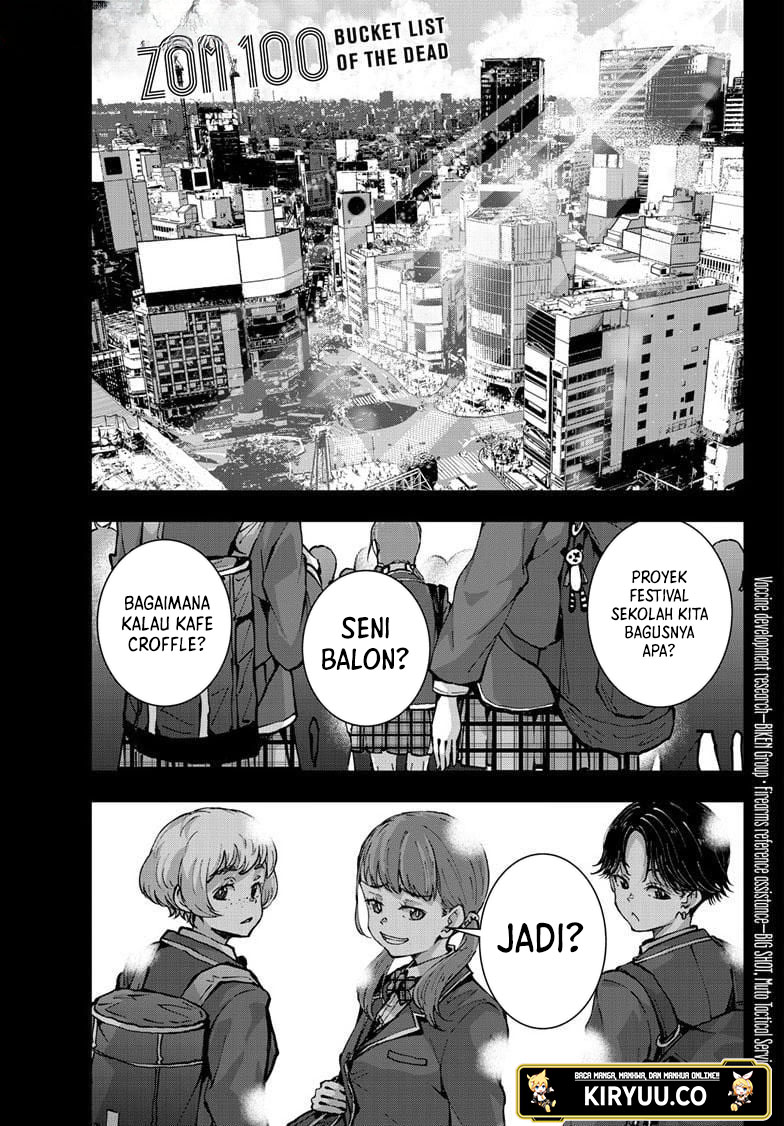 Baca Komik Zombie 100 ~Zombie ni Naru Made ni Shitai 100 no Koto~ Chapter 49 Gambar 1