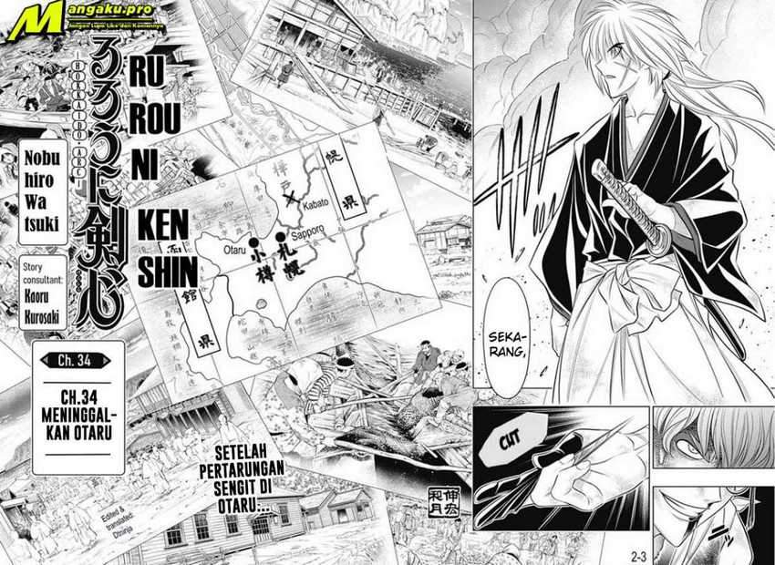 Baca Manga Rurouni Kenshin: Meiji Kenkaku Romantan – Hokkaido-hen Chapter 34 Gambar 2