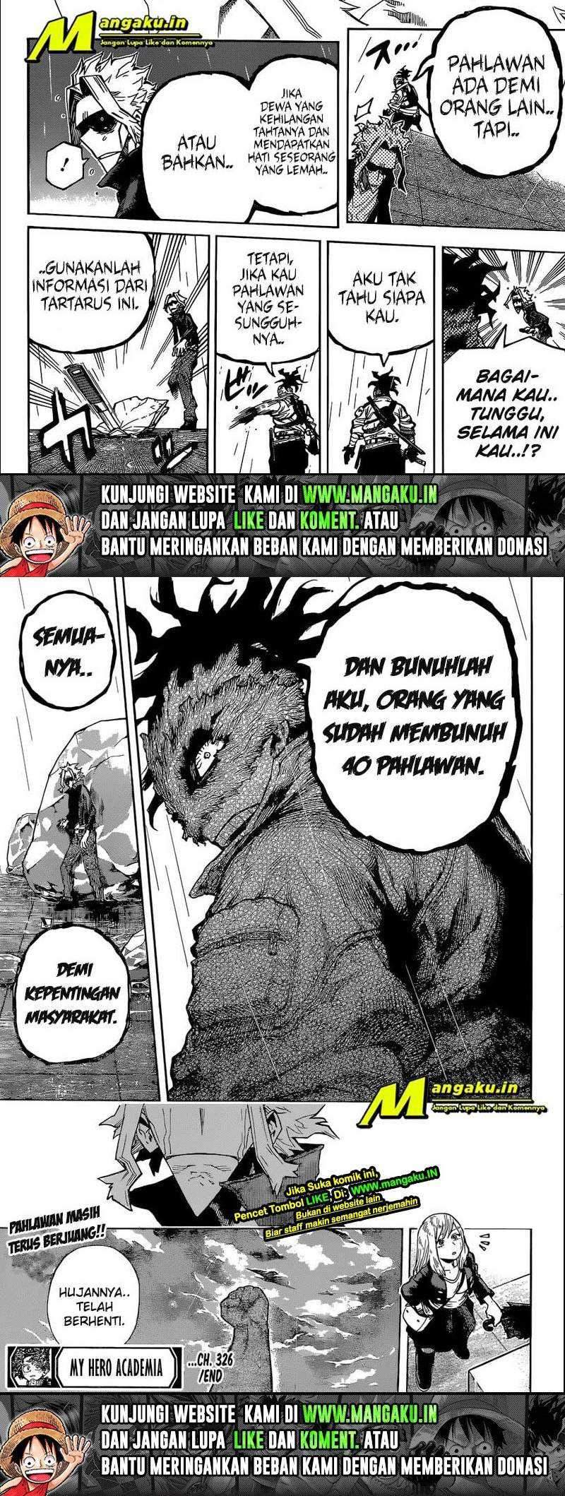 Boku no Hero Academia Chapter 326 Gambar 9