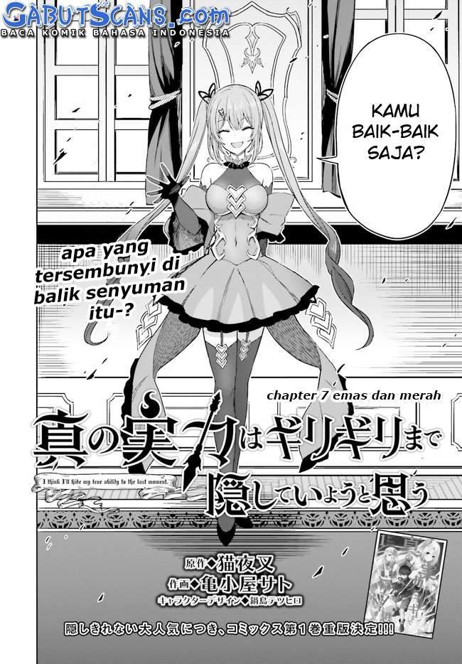 Shin no Jitsuryoku wa Girigiri made Kakushite Iyou to Omou Chapter 7 Gambar 3