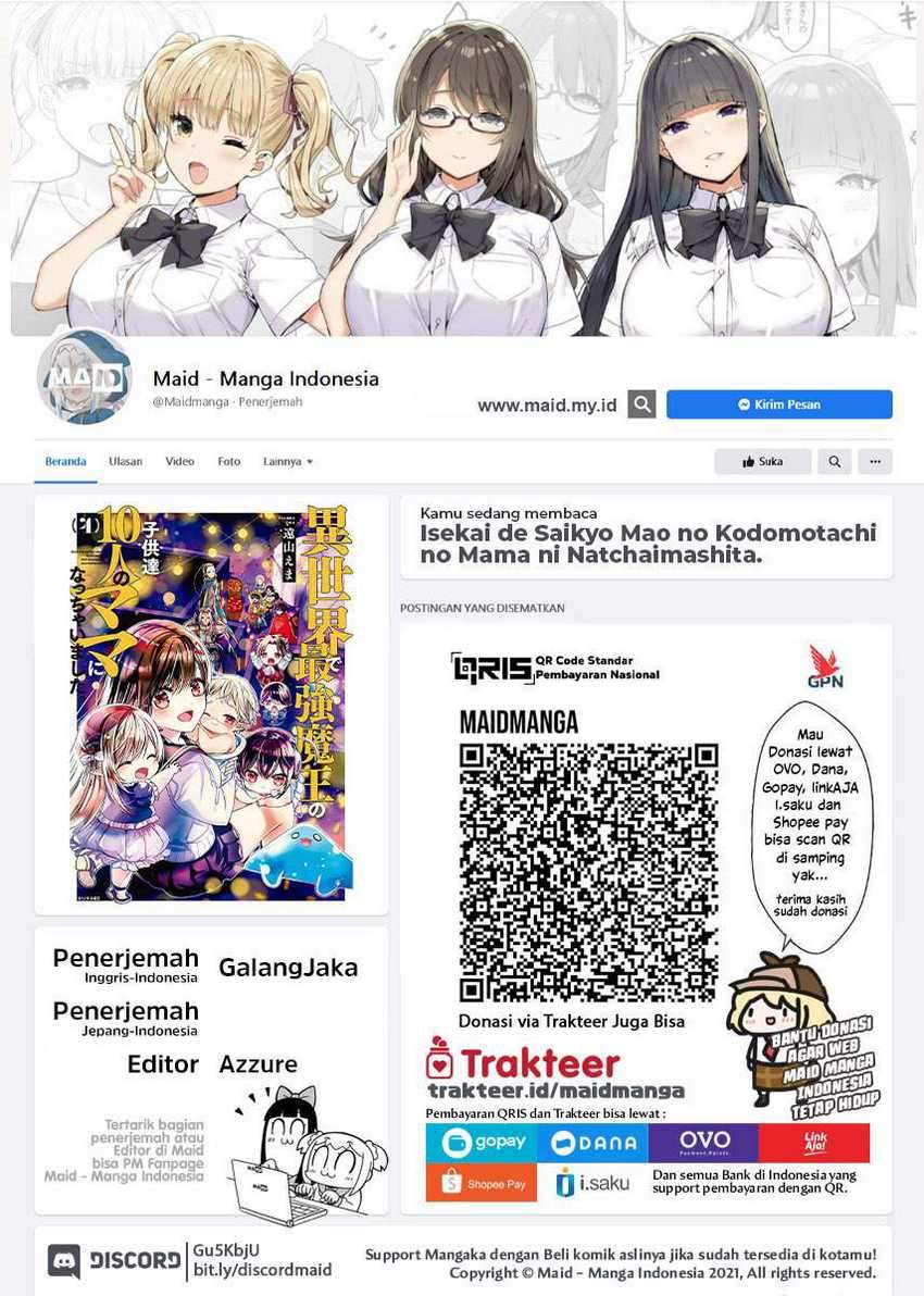 Baca Manga Isekai de Saikyo Mao no Kodomotachi no Mama ni Natchaimashita. Chapter 09 Gambar 2