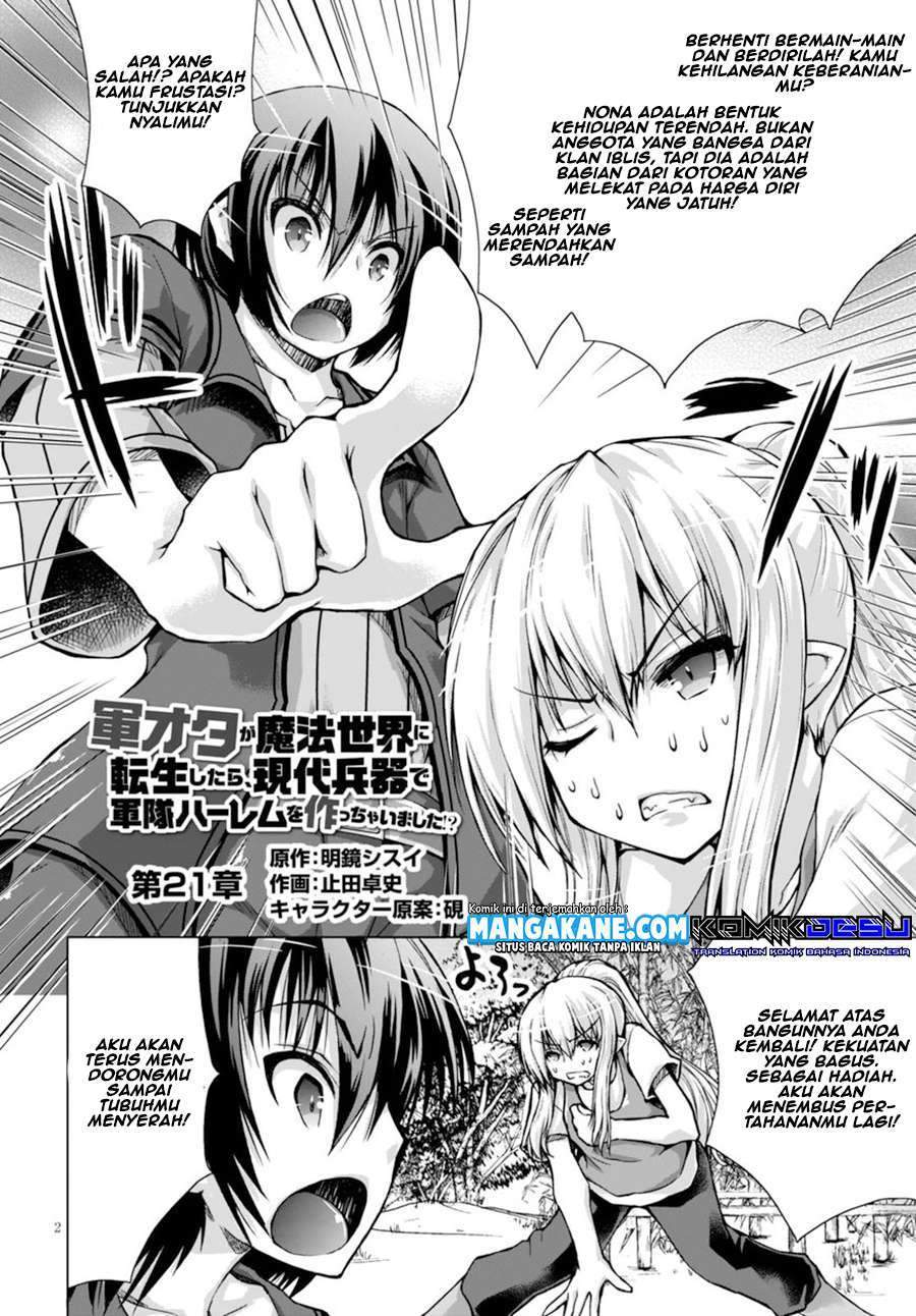 Gunota ga Mahou Sekai ni Tensei Shitara, Gendai Heiki de Guntai Harem o Tsukucchaimashita!? Chapter 21 Gambar 4