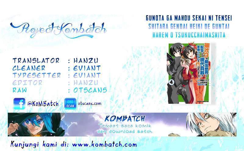 Baca Komik Gunota ga Mahou Sekai ni Tensei Shitara, Gendai Heiki de Guntai Harem o Tsukucchaimashita!? Chapter 17 Gambar 1
