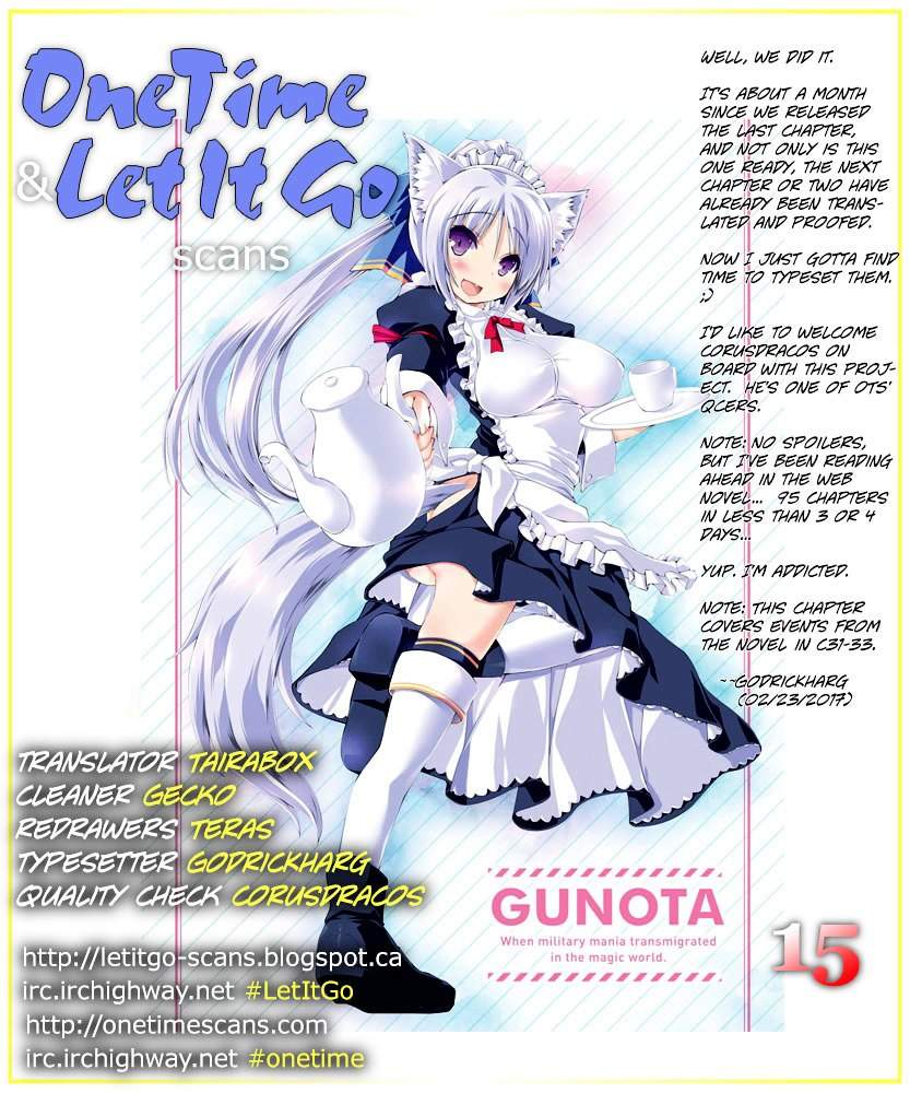 Baca Manga Gunota ga Mahou Sekai ni Tensei Shitara, Gendai Heiki de Guntai Harem o Tsukucchaimashita!? Chapter 15 Gambar 2