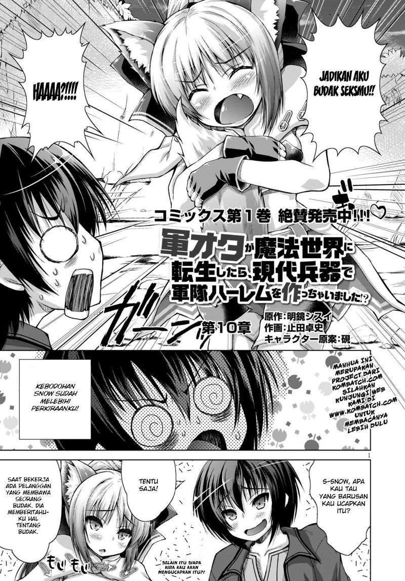 Baca Manga Gunota ga Mahou Sekai ni Tensei Shitara, Gendai Heiki de Guntai Harem o Tsukucchaimashita!? Chapter 10 Gambar 2
