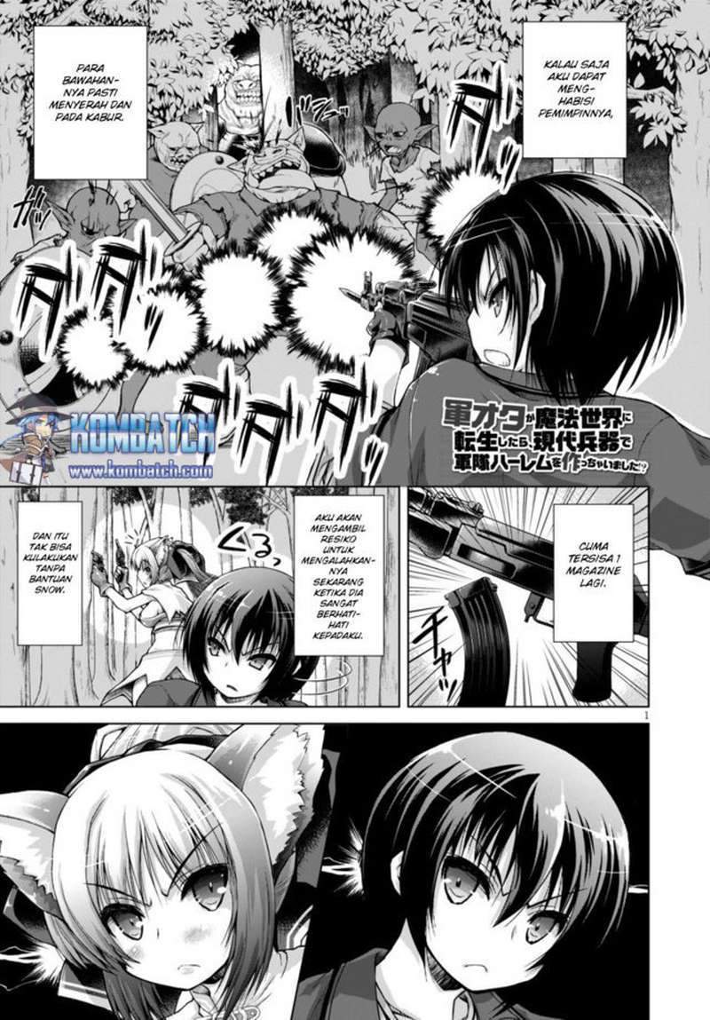 Baca Manga Gunota ga Mahou Sekai ni Tensei Shitara, Gendai Heiki de Guntai Harem o Tsukucchaimashita!? Chapter 09 Gambar 2