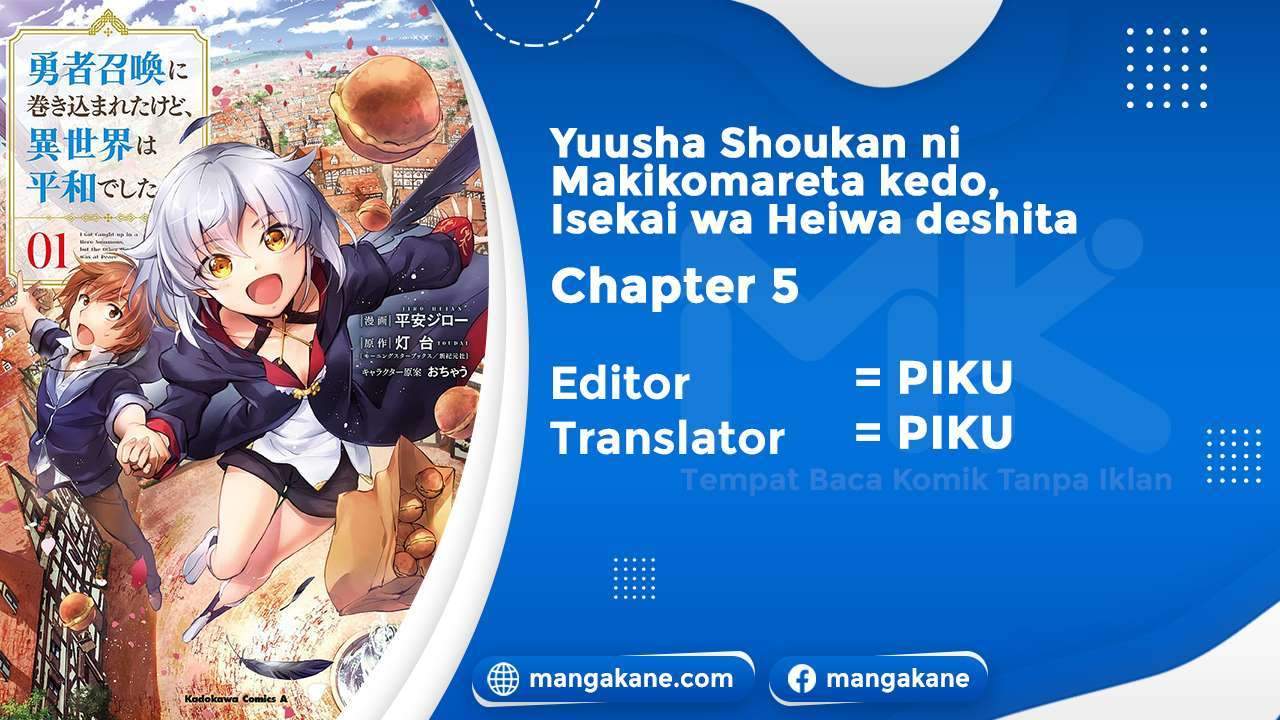 Baca Manga Yuusha Shoukan ni Makikomareta kedo, Isekai wa Heiwa deshita Chapter 5 Gambar 2