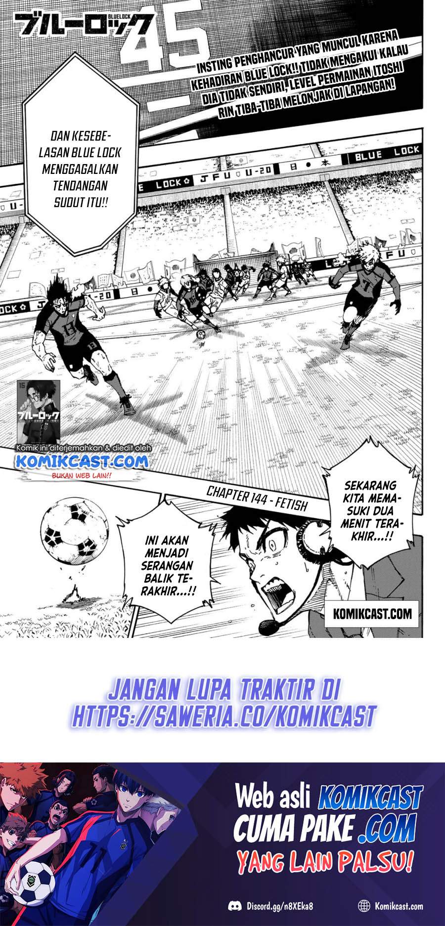Baca Komik Blue Lock Chapter 144 Gambar 1