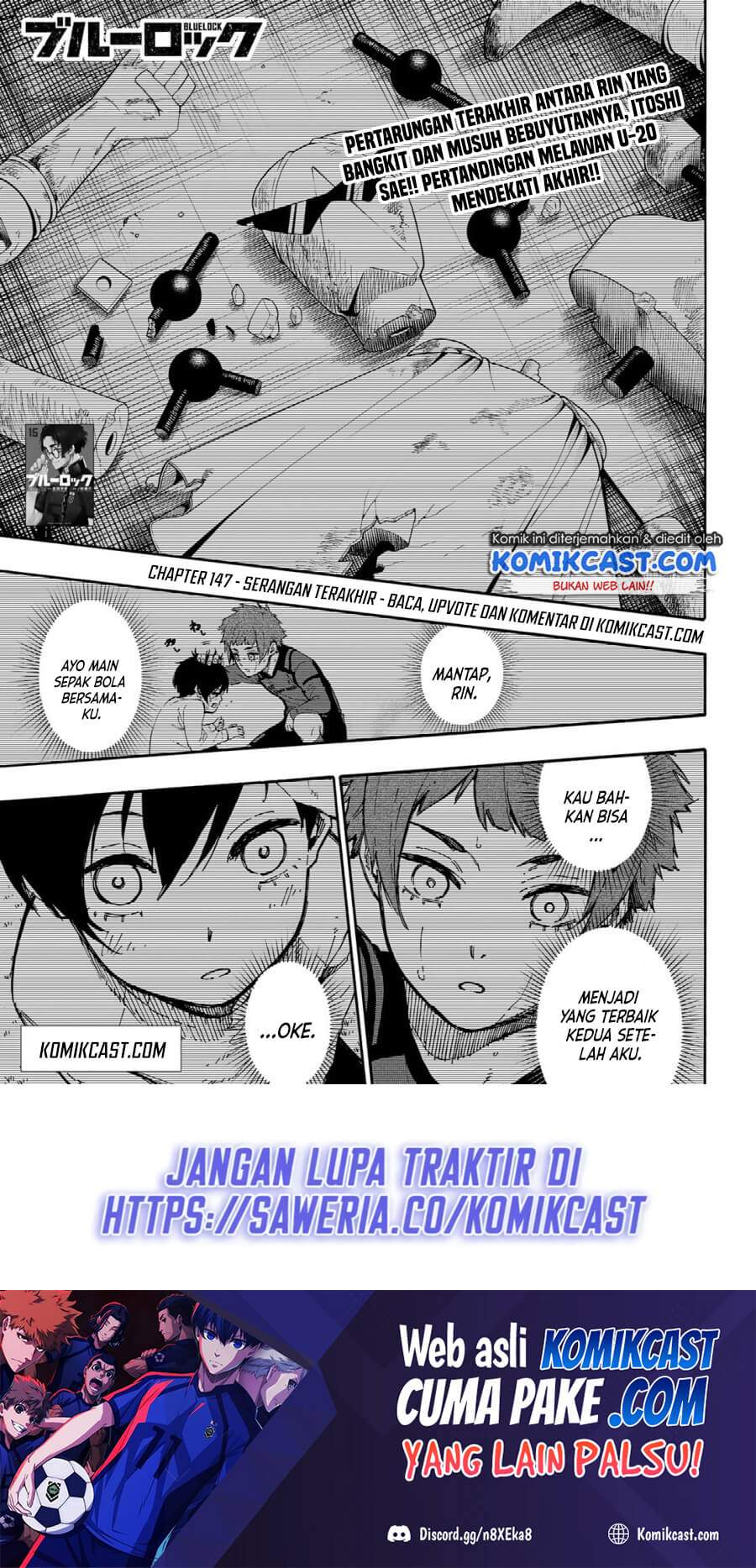 Manga Blue Lock Chapter 147 gambar nomor 2