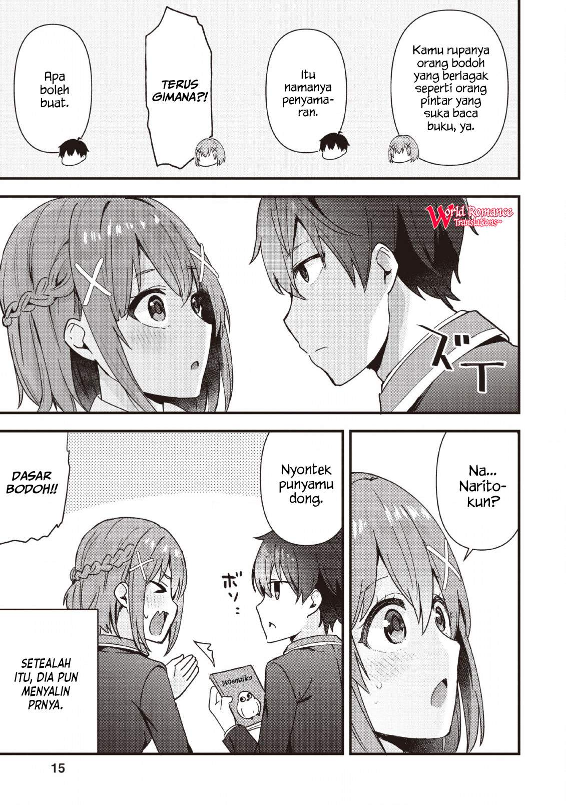 The Cute Girl Sitting Next to Me Is Trying to Make Me Fall in Love With Her as a Way to Ridicule Me, but the Tables Were Turned on Her Before She Knew It Chapter 1 Gambar 15
