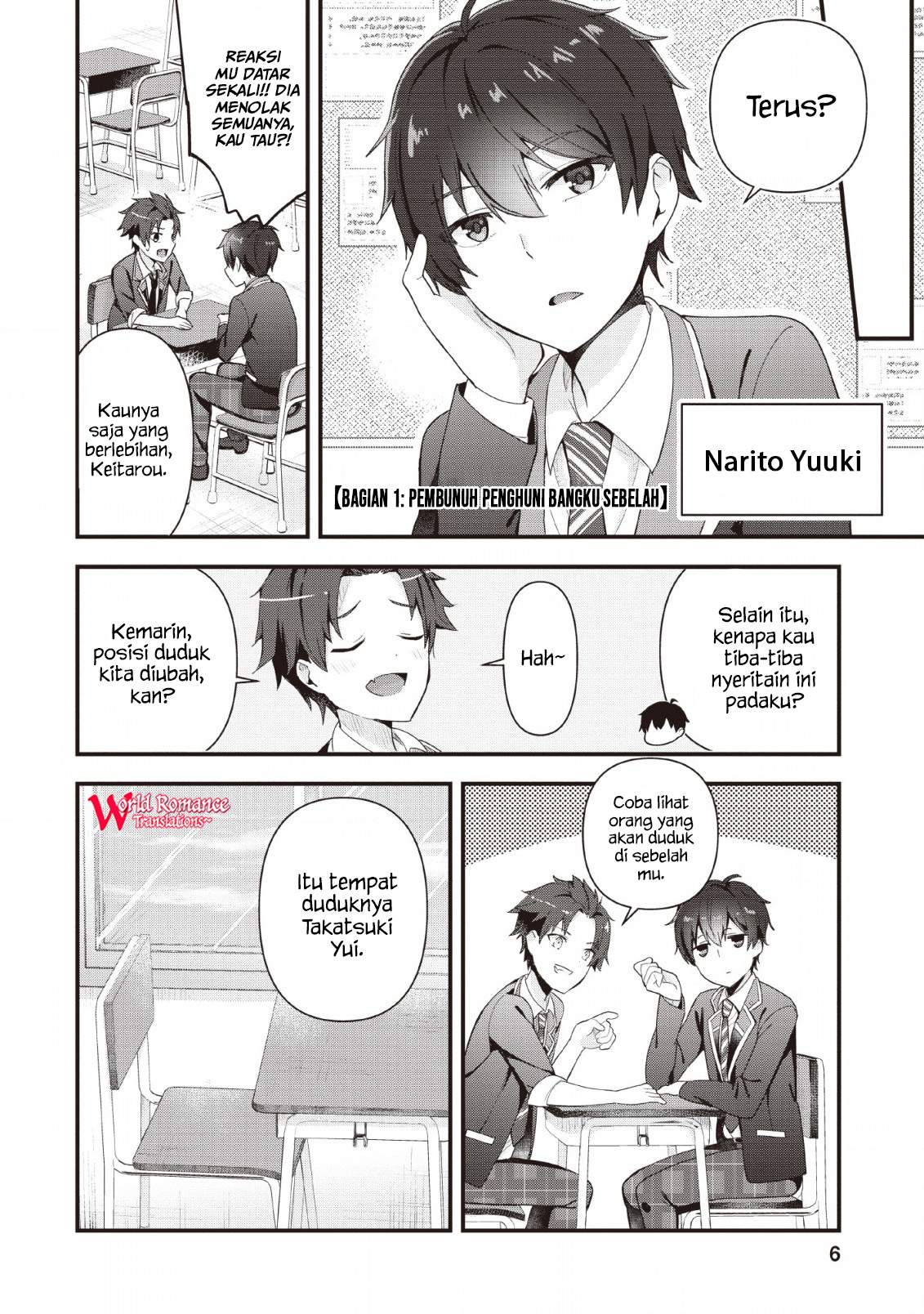The Cute Girl Sitting Next to Me Is Trying to Make Me Fall in Love With Her as a Way to Ridicule Me, but the Tables Were Turned on Her Before She Knew It Chapter 1 Gambar 6