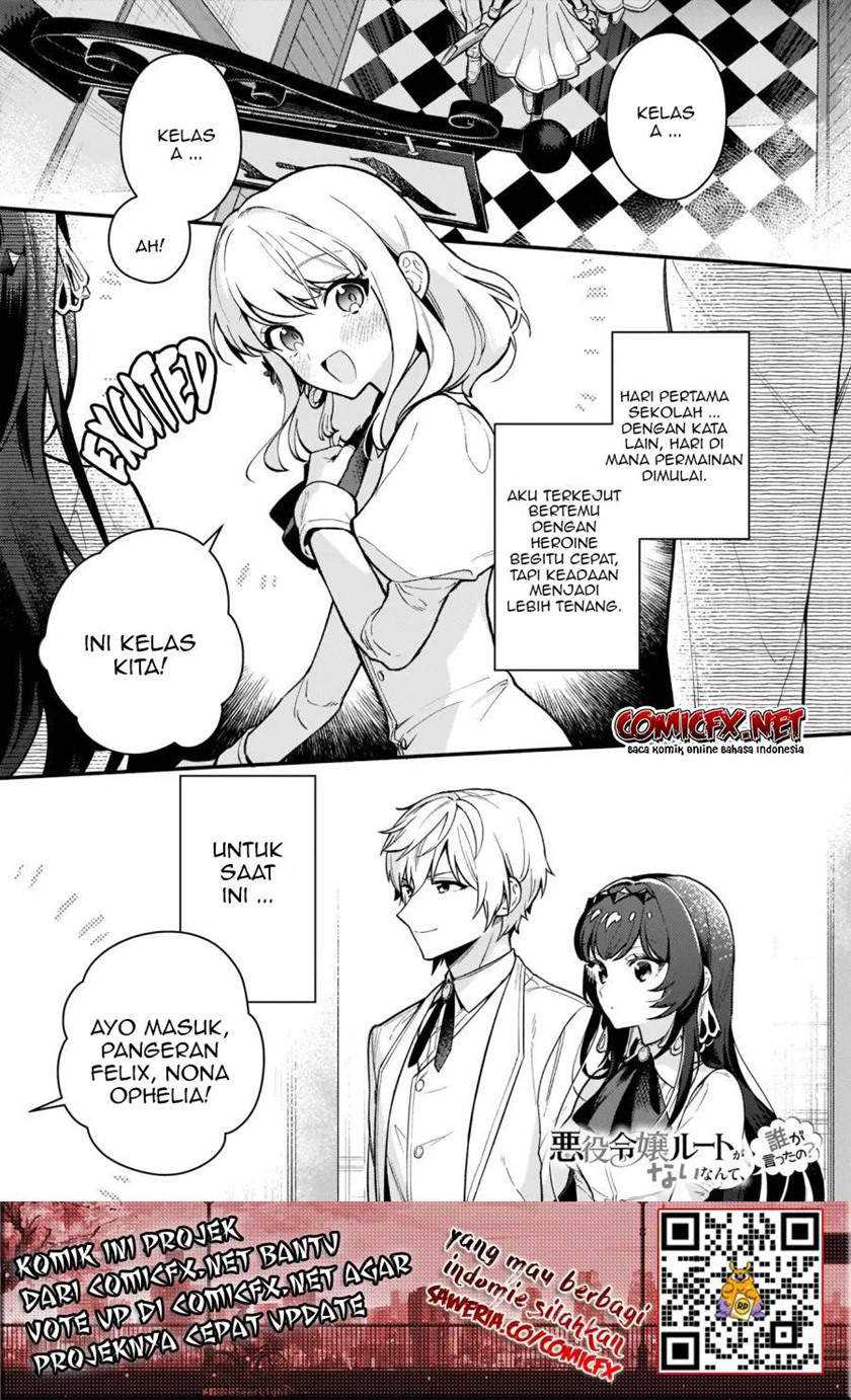Baca Manga Akuyaku Reijou Route ga Nai Nante, Dare ga Itta no? Chapter 02 Gambar 2