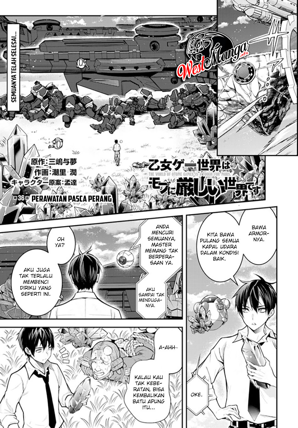 Baca Manga Otome Game Sekai wa Mob ni Kibishii Sekai Desu Chapter 36 Gambar 2