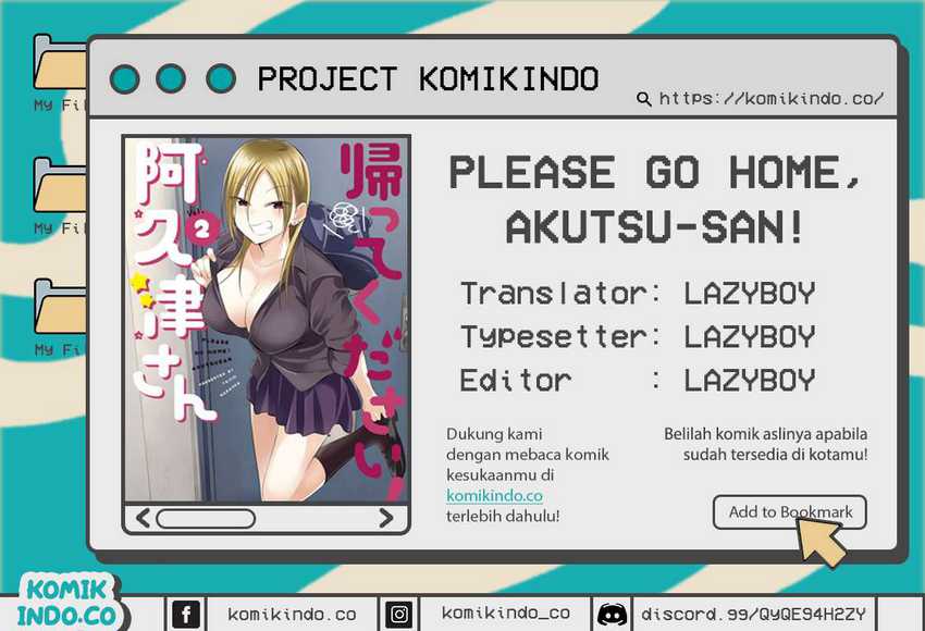 Baca Komik Please Go Home, Akutsu-san! Chapter 65 Gambar 1