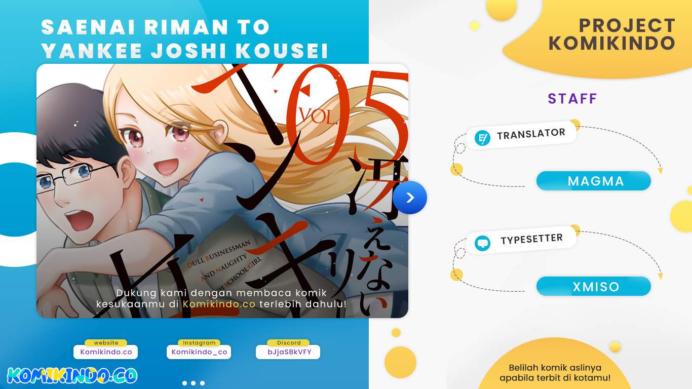 Baca Komik Saenai Riman to Yankee Joshi Kousei Chapter 11 Gambar 1