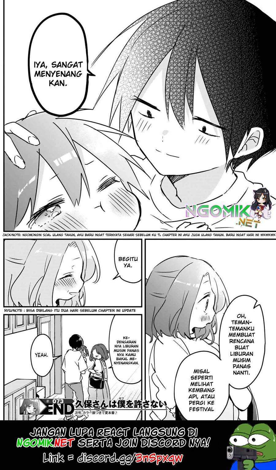 Kubo-san wa Boku (Mobu) wo Yurusanai Chapter 73 Gambar 13