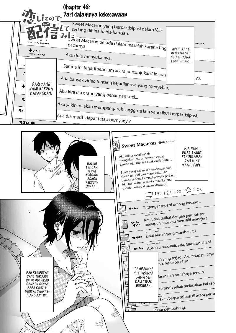 Baca Manga Koi Shita no de, Haishin Shite Mita Chapter 48 Gambar 2