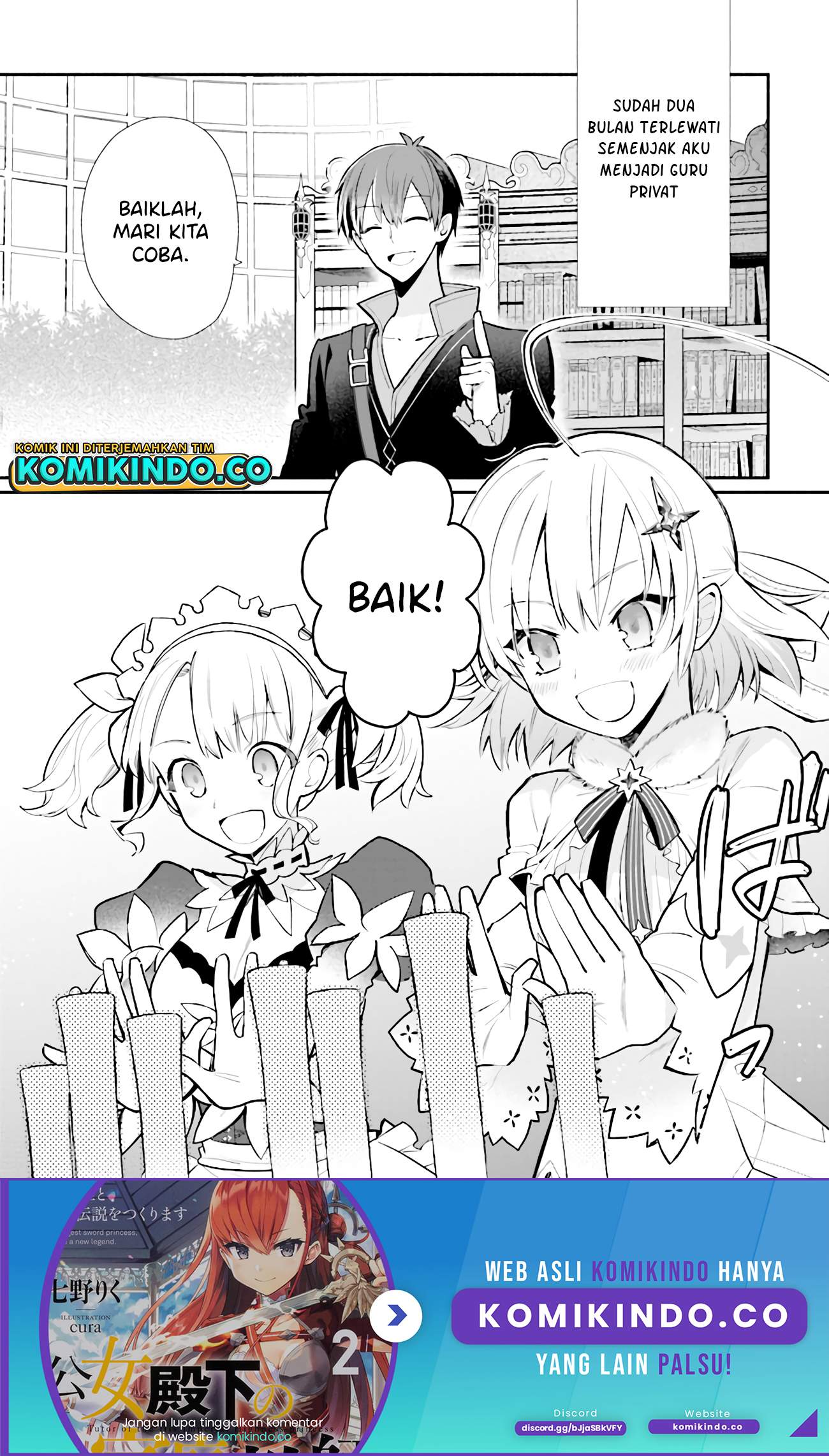 Baca Manga Koujo Denka no Kateikyoushi Chapter 13 Gambar 2