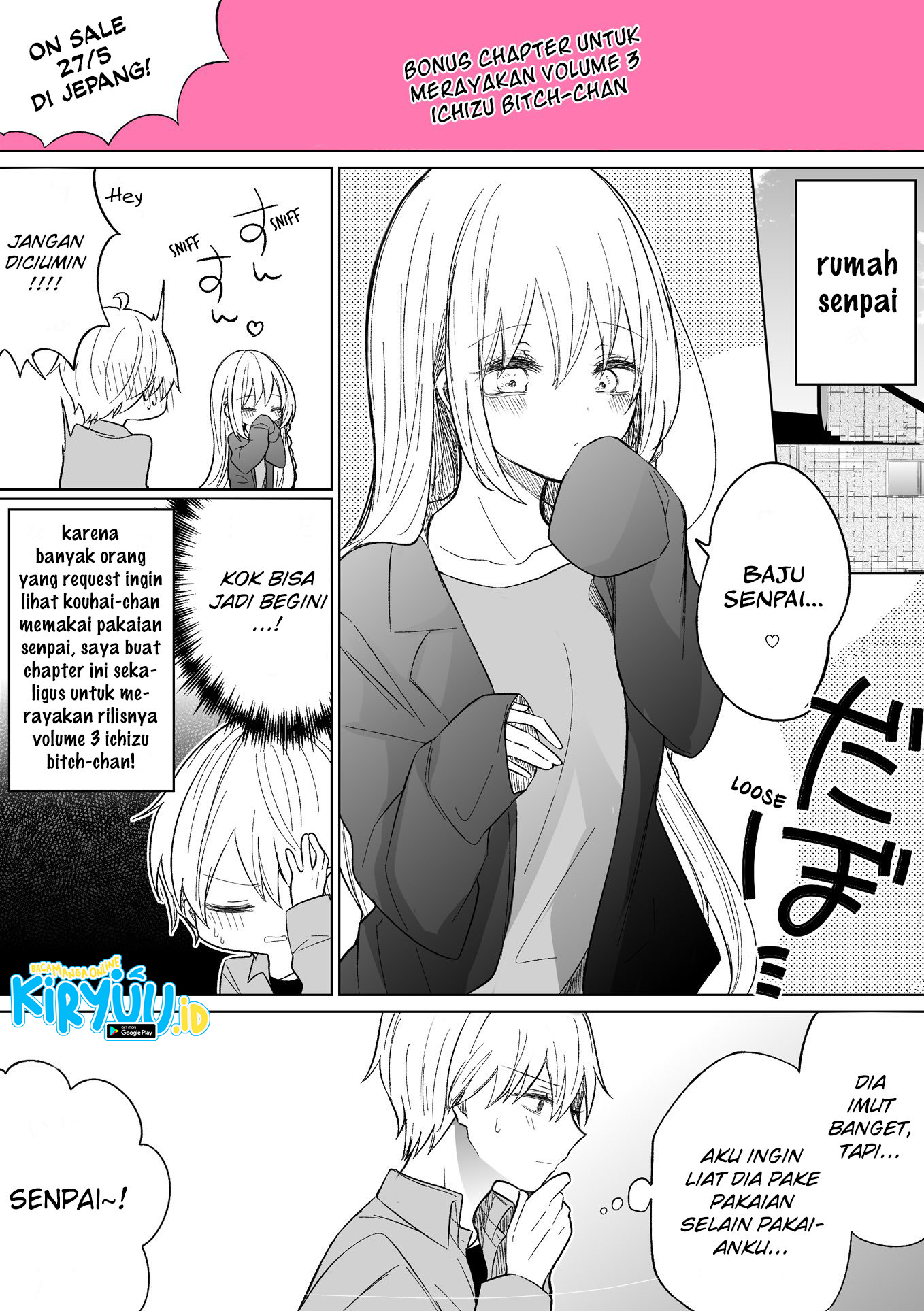 Baca Manga Ichizu de Bitch na Kouhai Chapter 73.5 Gambar 2