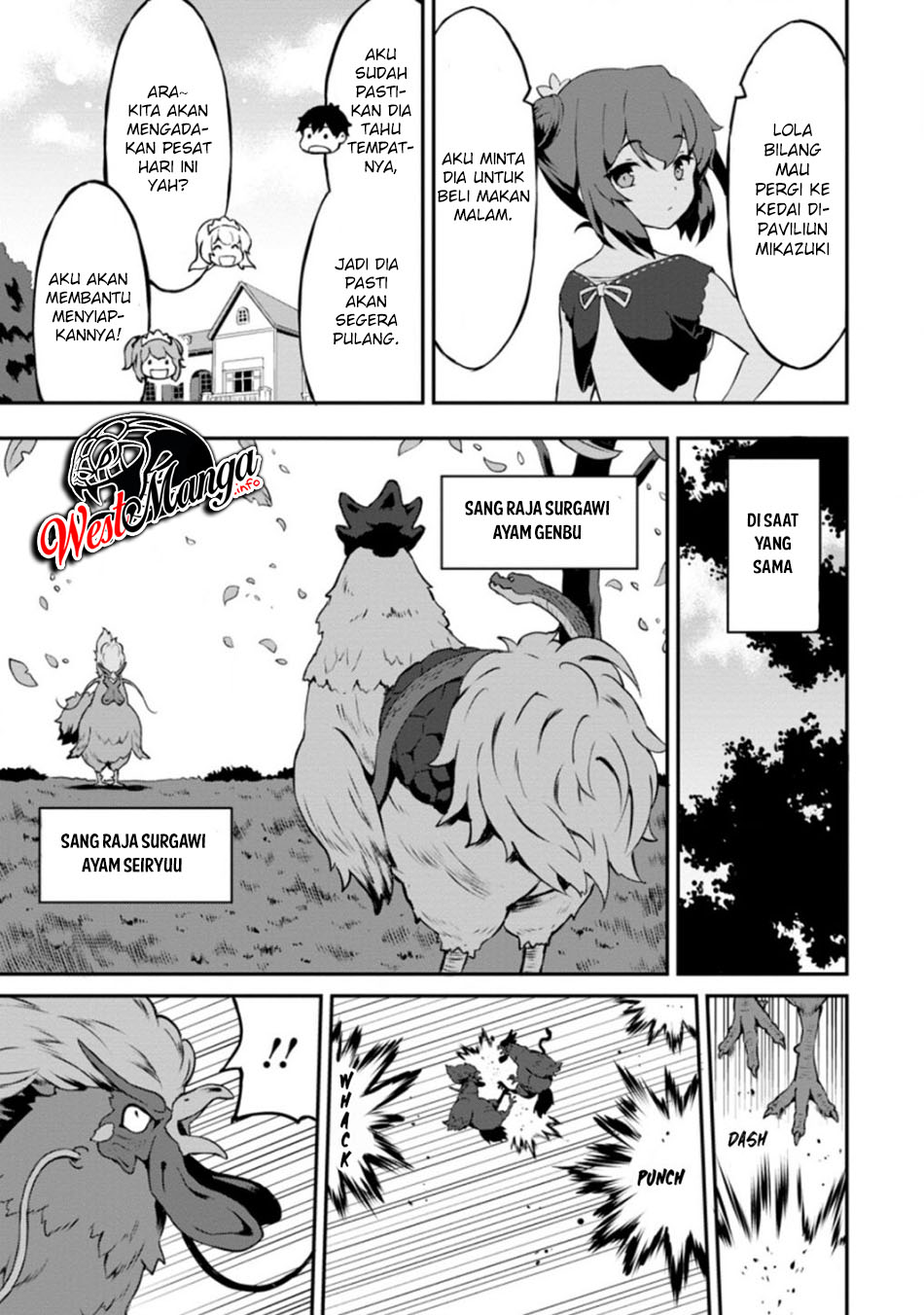 Taberu dake de Level-Up! Damegami to Issho ni Isekai Musou Chapter 23.1 Gambar 9