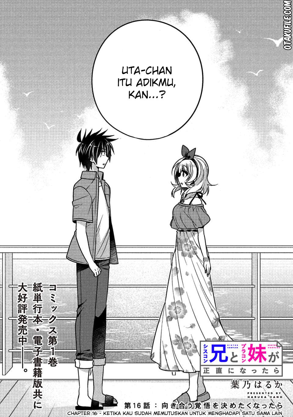 Baca Manga Siscon Ani to Brocon Imouto ga Shoujiki ni Nattara Chapter 16 Gambar 2