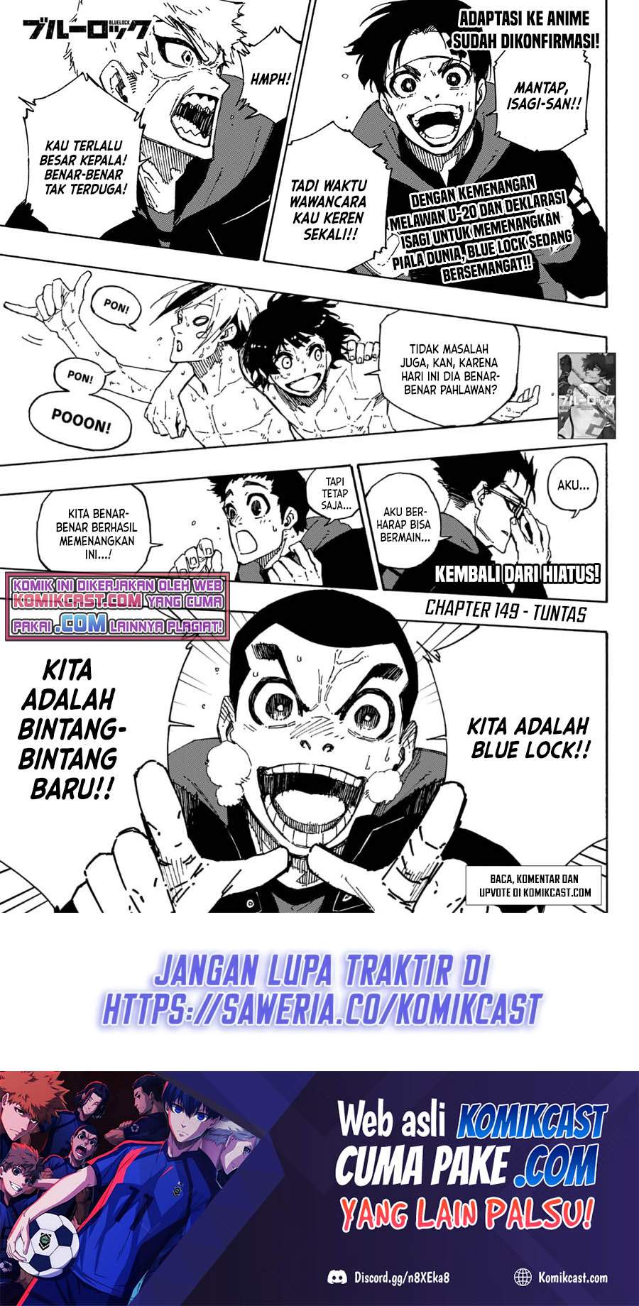 Baca Manga Blue Lock Chapter 149. Gambar 2